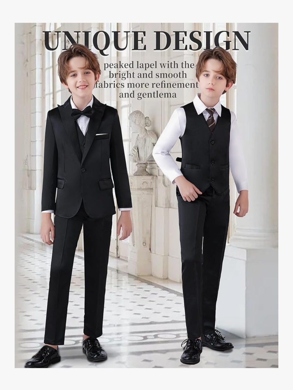 Boys' 6 Piece Suit - Picture 5 of 9